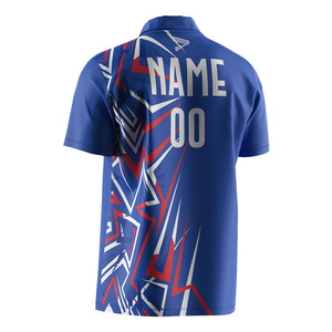 Abbigliamento sportivo personalizzato sublimazione Bodybuilding da uomo maglia <span class=keywords><strong>blu</strong></span> magliette da Cricket australiane - Product Image 2