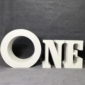 Happy Birthday Wedding Supplies Giant Metal Word One Letter Table
