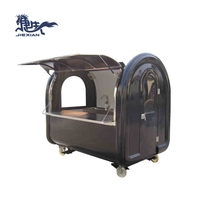 Kiosque extérieur en aluminium FRP JX-FR220A pour café, crêpes et glaces, avec cuisine mobile pour la vente de snacks et de bonbons