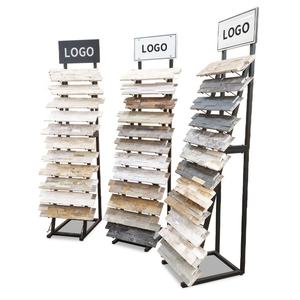 Premium kalite granit taş ekran kulesi ile yapay mermer kaplama ve Showroom için promosyon Metal raf - Product Image 1