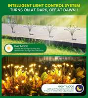 Grosir lampu taman surya LED kecil tahan air dan tahan sorot lampu luar ruangan desain bunga untuk peringkat IP65 Taman