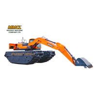 Ponton amphibie MAXWAY (MMCL) pour pelle, fabriqué en Chine, modèle: MAX200PU-S