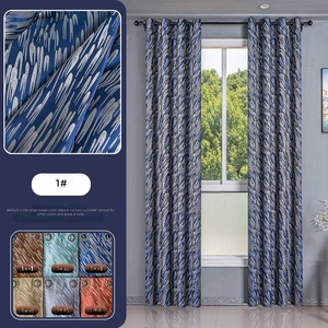 Rideaux Jacquard en Polyester de Haute Qualité, Isolation Phonique et Anti-UV, Rideaux Minimalistes pour Salon, Chambre et Fenêtre en <span class=keywords><strong>Baie</strong></span> - Product Image 4