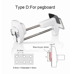 Security Magnetic Peg Anti Theft <b>Hook</b> for Supermarket <b>Display</b> TS Series White <b>Hook</b> - Product Image 4
