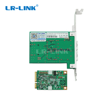 Adaptateur réseau Gigabit double fibre Mini PCIe basé sur Intel I350 (2 x RJ45)