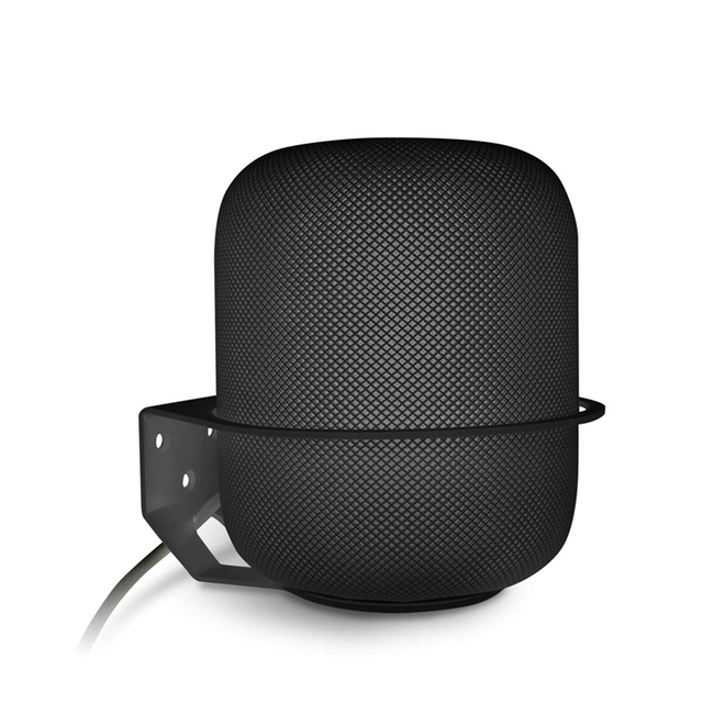 Wall Mount Compatible Apple HomePod,  Sturdy Metal Made Mount Stand Holder Compatible Apple HomePod. (White)