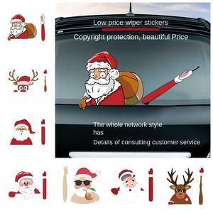 Nuevo Adhesivo Navideño para Coche de Papá Noel, Calcomanía Elegante para Limpiaparabrisas y Carrocería - Product Image 2