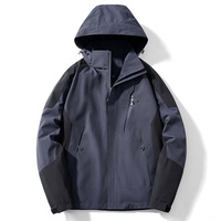 Veste de Randonnée et Sport Extérieur pour Hommes et Femmes avec Capuche Amovible, Respirante, Coupe-Vent et Imperméable