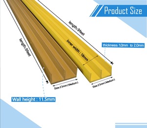 Perfil de PVC en Forma de E de Diseño Único para Paneles de Pared e Instalación en Techo, Impermeable, Duradero, Disponible para la Venta en India - Product Image 5