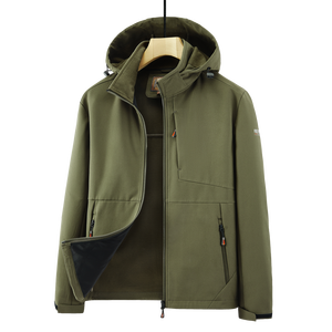 Chaqueta de aviador personalizada con logo para hombre, cuello holgado, estilo informal, gruesa, para otoño e invierno, ropa informal de primavera y otoño, ¡superventas! - Product Image 1