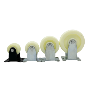 Bánh xe xoay chịu tải trung bình bằng nylon 3 4 5 inch, loại có đế, dùng cho xe đẩy tay, máy móc, thiết bị công nghiệp, xe đẩy hàng - Product Image 3