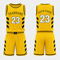 Ensemble Maillot et Short de Basketball Personnalisé Imprimé Premium Léger pour Hommes – Respirant, DryFit, Extensible, Sublimation – Adultes Clubs