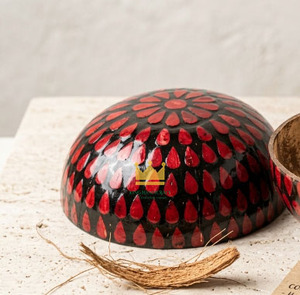 MOP <b>Coconut</b> <b>Shell</b> Bowls Handmade Sustainable Tropical Style Bowls for Eco-Friendly Wholesalers - Product Image 2