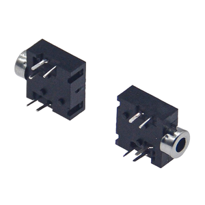 Conector de Audio PJ-204 de 2.5mm para Sistemas de Intercomunicación, Montaje Horizontal DIP de 5 Pines con Carcasa de Latón, Conector Específico para Intercomunicación - Product Image 4