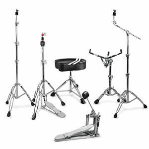 Schlagzeug-Hardware 6-teiliges Set Gerader Beckenständer Snare-<span class=keywords><strong>Tom</strong></span>-Ständer Bassdrum-Pedal Kleinserien-Großhandel - Product Image 1