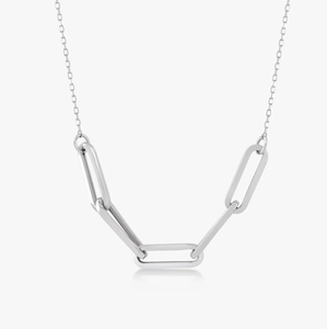 영감을 보석 뜨거운 인기 Paperclip 펜던트 목걸이 비 Tarnish 방수 도매 Paperclip 칼라 초커 목걸이 - Product Image 5