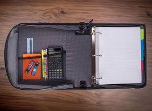 Échantillon gratuit de classeur à fermeture éclair BSCI, capacité de 500 feuilles, classeur à fermeture éclair pour l'école, peut contenir un ordinateur portable de 15 pouces - Product Image 2