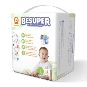 Besuper Super Marke Ultra Dry Sleep Baby Windeln OEM niedlichen weichen Baumwolle Baby Windeln Hersteller in China Baby Windeln in Ballen