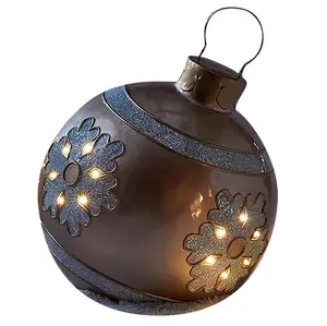 Boule de noël gonflable personnalisé, grands jouets, flocons de neige, décoration extérieure, fête, jardin, cour, jeu, pièces