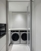 Panel de Vidrio Plegable con Aislamiento Acústico Interior de Borde Estrecho y Elegante para Cocina y Baño, Marco de Aleación de Aluminio, Diseño Minimalista