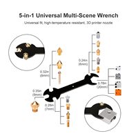 Kit d'outils pour imprimante 3D, ensemble d'entretien pour imprimantes FDM/SLA, 43 pièces |   Comprend un kit de nettoyage de buses et des coupe-fils