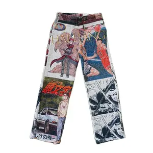 Nouveau pantalon tapisserie de haute qualité pour hommes Hip Hop Streetwear grande taille tapis tissé pour hommes pantalon cargo baggy