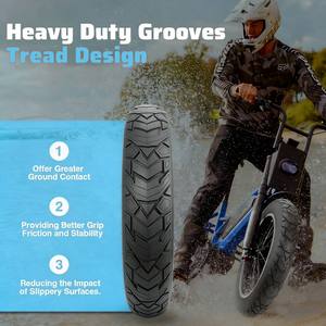 <span class=keywords><strong>Pneu</strong></span> de vélo à pneus larges 20x4.0 26x4.0, haute performance, résistant à l'usure, pour vélo électrique, VTT, neige - Product Image 2