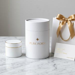Empaque Minimalista para Productos de Cuidado de la Piel, Caja Redonda de Cartón Personalizada para Marcas de Cosméticos Modernas y Limpias, Fabricante OEM - Product Image 1