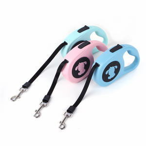 مقود حبل مشي كلب عاكس قابل للسحق أوتوماتيكي من البلاستيك من النايلون 5 أمتار قابل للسحوب قابل للسحق للحيوانات الأليفة طوق مقود شريط تزيين - Product Image 2