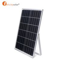 Lampe solaire Felicity 150W IP65 étanche pour extérieur, projecteurs solaires 100W