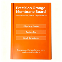 Panneau en plastique acrylique de couleur unie orange vif personnalisé pour la signalétique DIY, la protection et la décoration intérieure – En stock