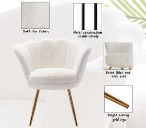 2023 hôtel de luxe blanc salon <span class=keywords><strong>petit</strong></span> <span class=keywords><strong>fauteuil</strong></span> pour chambre en attente pivotant facile nordique chaise en peluche tissu moderne teddy canapé chaise - Product Image 3