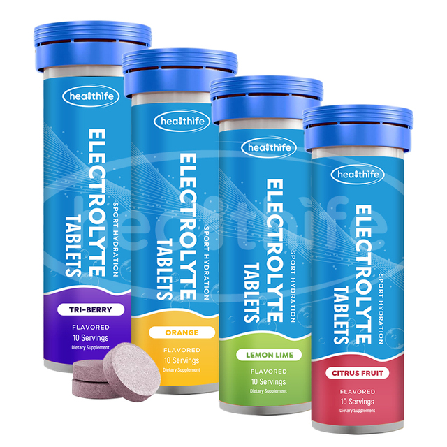 Oem Sport White Label Zero Sugar Chewing Electrolyte Chewable Tablets Electrolyte Effervescent Tablets