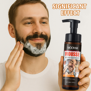 Detergente per Mousse per <span class=keywords><strong>barba</strong></span> con Formula a base di erbe MOOYAM per migliorare la secchezza e mantenere la <span class=keywords><strong>barba</strong></span> corta sana e lucida - Product Image 4