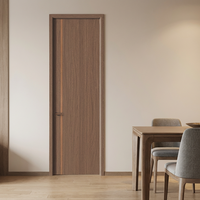 Porte intérieure moderne en MDF imperméable et résistante à l'humidité, insonorisée, ignifuge, durable, à simple battant, en bois, pour cuisine et salon