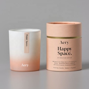 Packaging Premium Customized EcoFriendly EssentialOil/Candle/Incense Cardboard Cylinder Round Paper Box Packaging