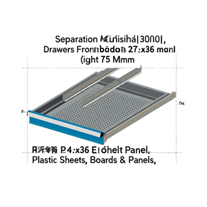 วัสดุกั้นลิ้นชัก ความสูงด้านหน้า 75 มม. Eh 27X36 แผ่นพลาสติก - Product Image 3