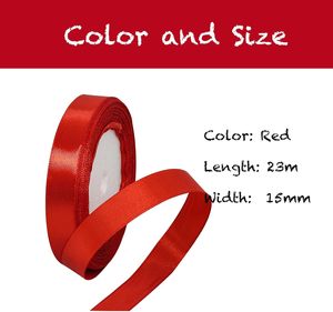 Ruban en satin à bords métalliques pour décoration de Noël, mariage, cadeaux, artisanat, festivals, avec impression de logo personnalisé - Product Image 2