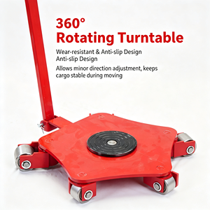 Kit de roulettes pivotantes à 360 degrés pour meubles et appareils électroménagers, robustes, avec poignée, pour usage professionnel, nouveau, OEM - Product Image 4