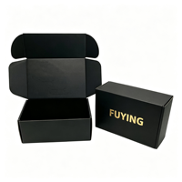 Boîtes d'expédition pliables en carton ondulé avec revêtement UV, design gratuit, boîte d'emballage personnalisée Tom Black pour vêtements