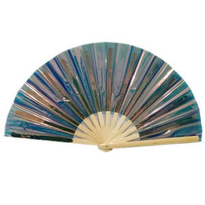 Ventilateur de Tai Chi en PVC 33cm Ventilateur en bambou Laser Party <span class=keywords><strong>Night</strong></span> Club Clack Handheld Fan - Product Image 4