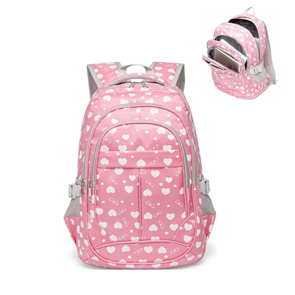 स्कूल Backpacks लड़कियों के लिए बच्चों को स्कूल बैग प्रिंट निविड़ अंधकार पॉलिएस्टर फैशन दिन बैग बैग वियोज्य गुड़िया 30 - 40L
