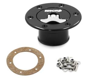 ฝาถังน้ำมันเชื้อเพลิงอะลูมิเนียมบิลเล็ต ขนาด 35.5 มม. ฝาถังน้ำมันเชื้อเพลิงแบบไม่มีช่องระบายอากาศ <span class=keywords><strong>6</strong></span> รู (สีดำ) - Product Image 1