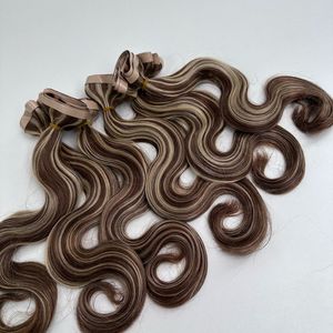 Extensiones de Cabello Humano Virgen Ondulado, Doble Trama, Extensiones de Cabello con Cinta Adhesiva, Más Vendidas - Product Image 5
