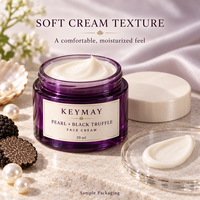 Crème Visage Perle de Truffe Noire Acide Hyaluronique Hydratante Anti-rides Crème Faciale Marque Privée OEM ODM Soins de la Peau