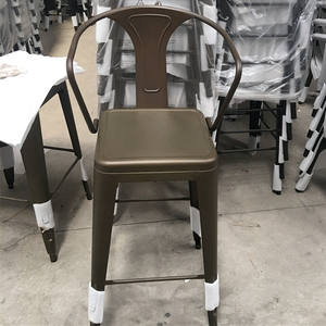 Chine fabricant vendre <span class=keywords><strong>pas</strong></span> <span class=keywords><strong>cher</strong></span> Elm bois siège en métal vintage <span class=keywords><strong>bar</strong></span> chaises tabourets <span class=keywords><strong>avec</strong></span> <span class=keywords><strong>accoudoir</strong></span> et dossier - Product Image 3