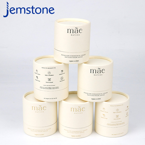 Emballage personnalisé en tube de papier kraft pour poudre de matcha écologique, boîte-cadeau cylindrique en carton, mélange de thé de qualité alimentaire - Product Image 2