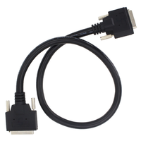 Kabel Perakitan Konektor Centronics 36/50/68 Pin Pria ke Wanita Kustom, Konektor MDR Industri, Kabel Adaptor Komunikasi Data OEM