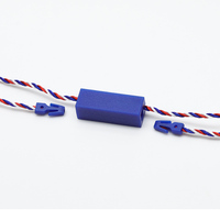 Haute qualité en plastique bleu étiquette volante chaîne Snap Lock broches boucle étiquette de prix attache pour vêtement