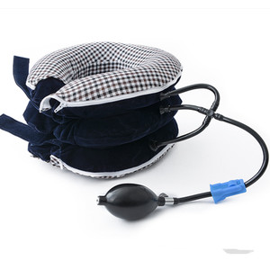RUNDE Aufblasbare Halswirbelsäulen-Traktionsstütze mit Abnehmbarem Baumwollbezug zur Linderung von Nackenschmerzen - Product Image 1